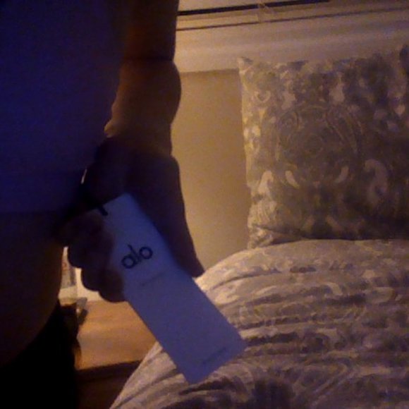 Black and Pink Alo Sports Bra - Picture 5 of 5